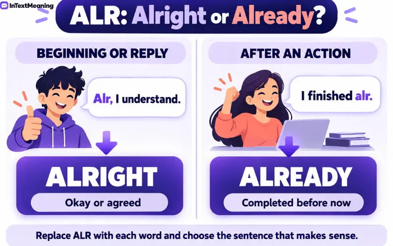 alr meaning in text