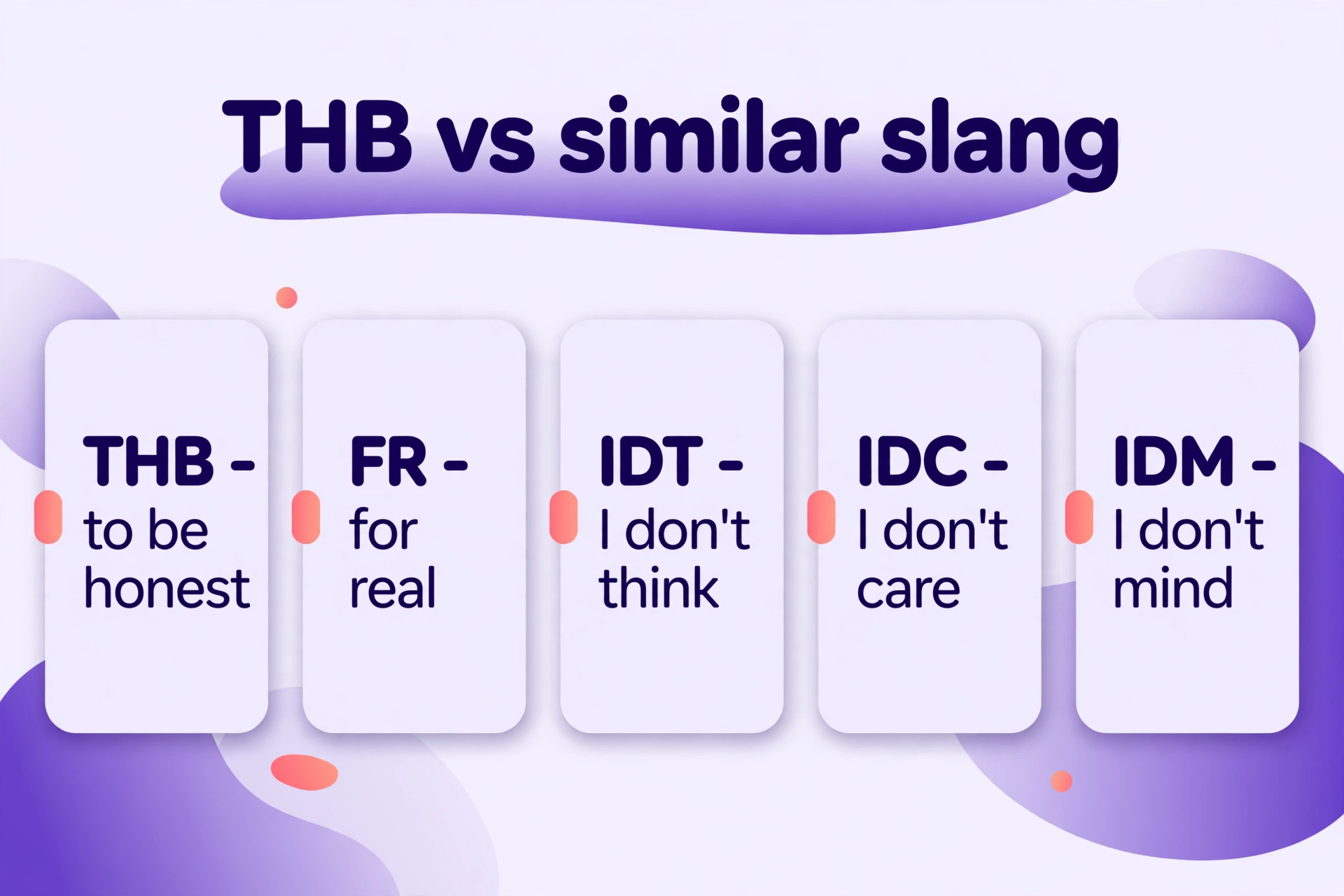 THB compared with FR, IDT, IDC and IDM as opinion-framing abbreviations.